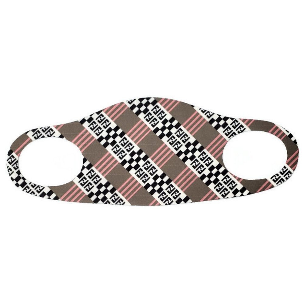Fashion reusable, breathable soft cloth face mask. Double F's Print!